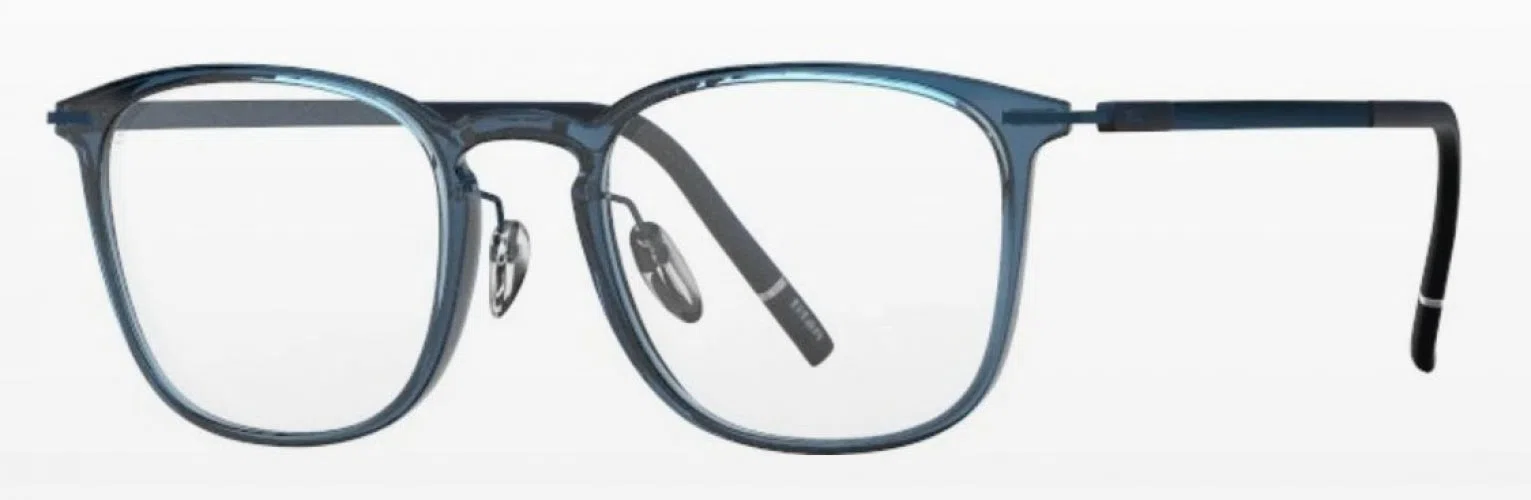 Silhouette Rising Dawn 2963 Eyeglasses - Jet Black - ext. nosebridge + temple length - view 2